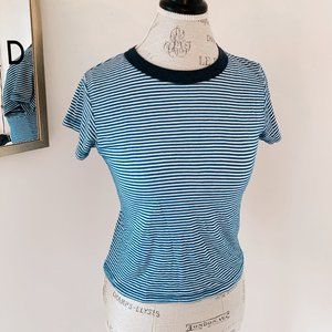VINTAGE RARE BRANDY MELVILLE BLUE STRIPED TEE